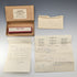 1952 British Yard O' Red Sterling Silver Push Pencil with Box and Papers